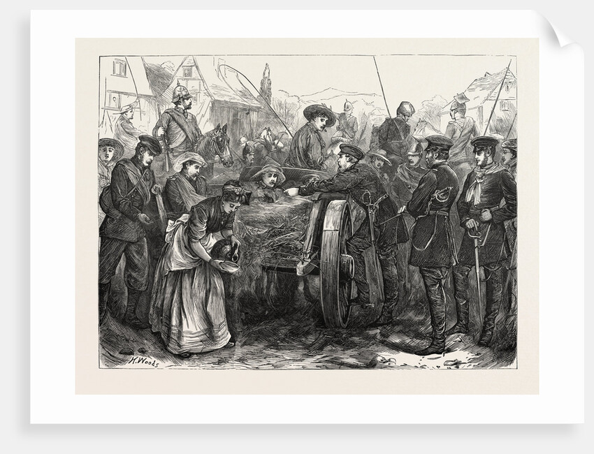The Crown Prince Visiting the Wounded, 1870 by Anonymous