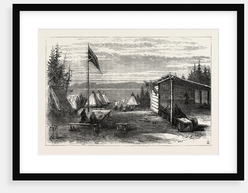 The Red River Expedition: Headquarters, Thunder Bay, 1870, Canada by Anonymous