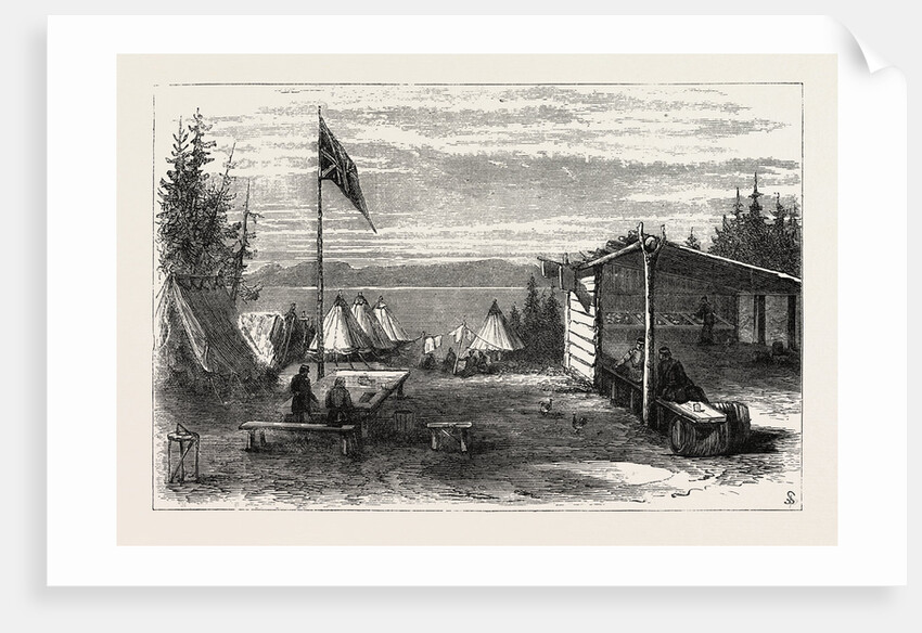 The Red River Expedition: Headquarters, Thunder Bay, 1870, Canada by Anonymous