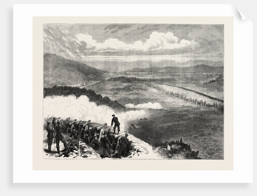 A Prussian Battery Before Metz, France, 1870 by Anonymous
