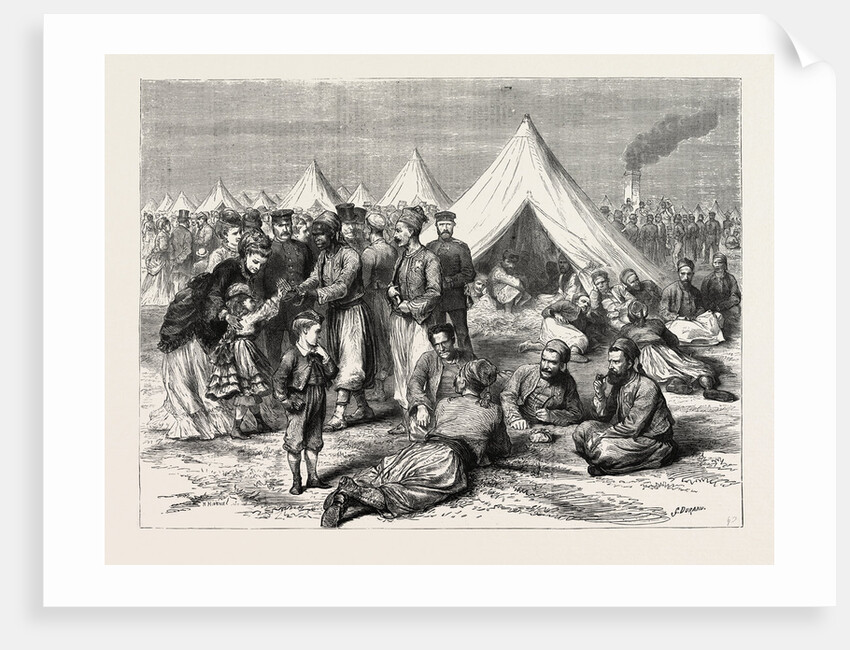 French Prisoners of War in the Camp of Wahn, Near Cologne, Germany, 1870 by Anonymous