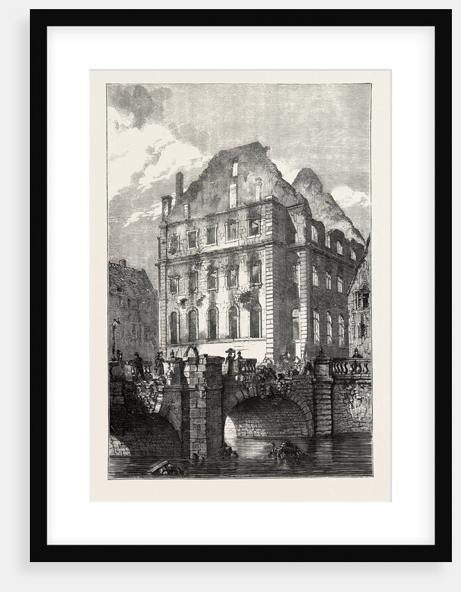 Strasbourg after the Bombardment: The Ruins of the Theatre, France, 1870 by Anonymous