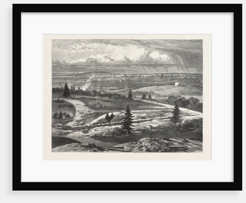 View of Paris from Prince Napoleon's Garden at Meudon, France, 1870 by Anonymous
