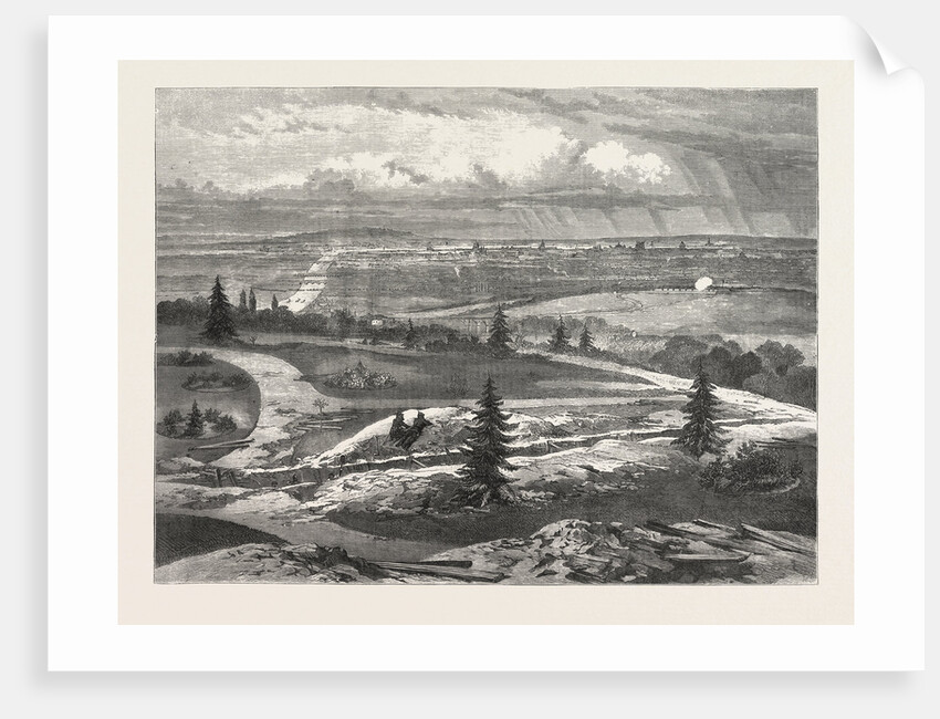 View of Paris from Prince Napoleon's Garden at Meudon, France, 1870 by Anonymous