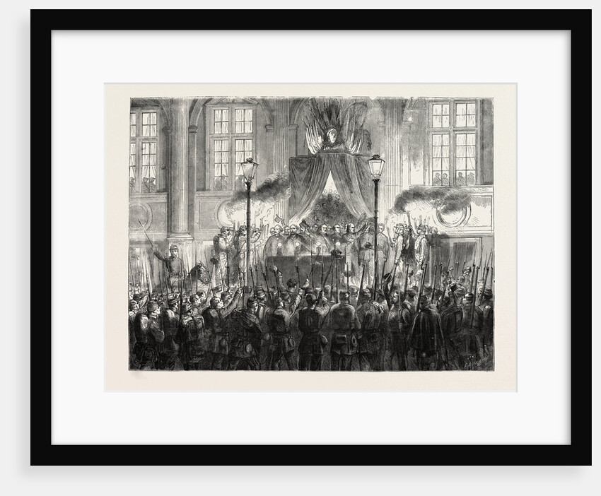 Declaring the Result of the Plebiscite in Paris, France, 1870 by Anonymous