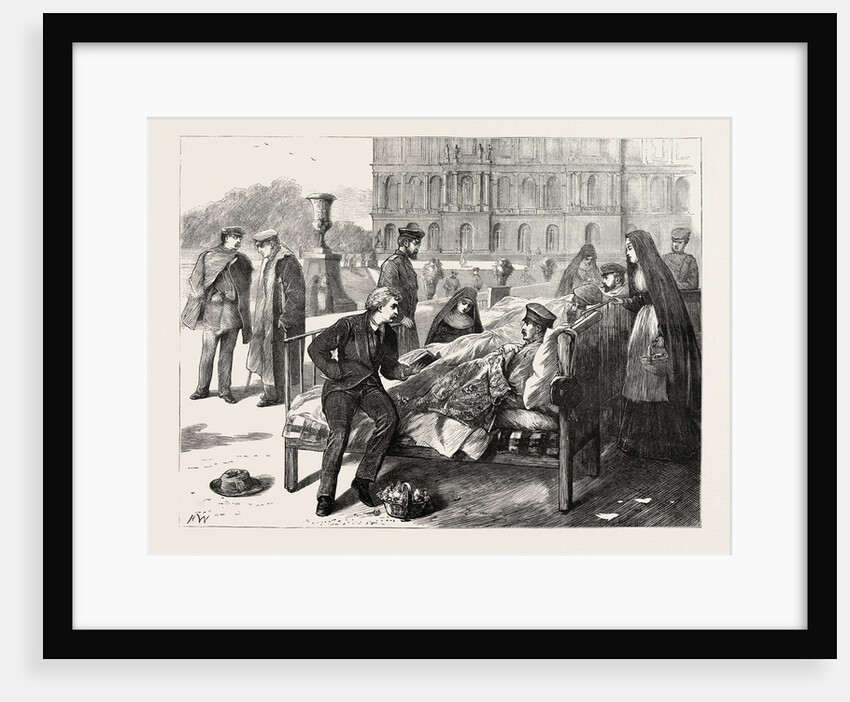 Wounded Soldiers Once More in the Sun, 1870 by Anonymous