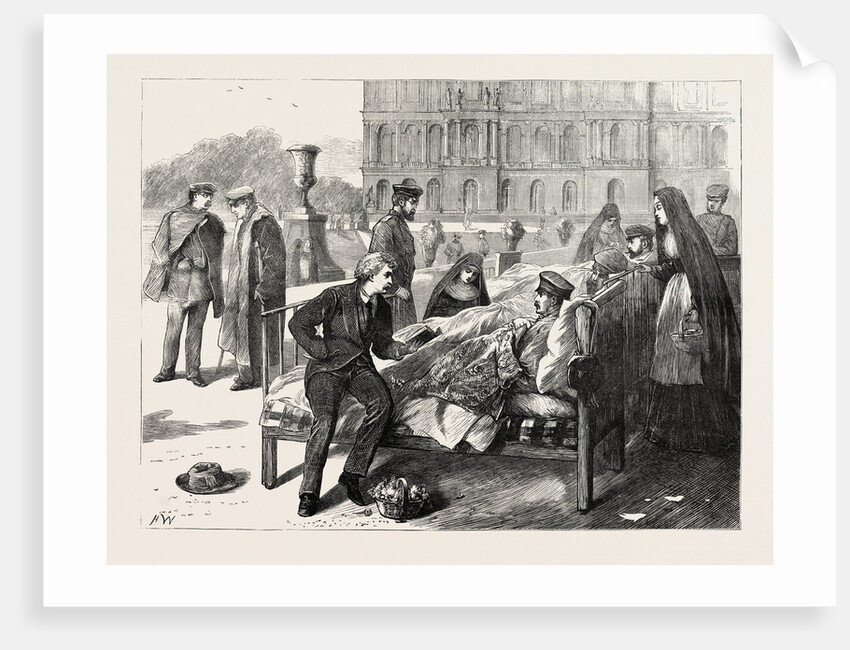 Wounded Soldiers Once More in the Sun, 1870 by Anonymous