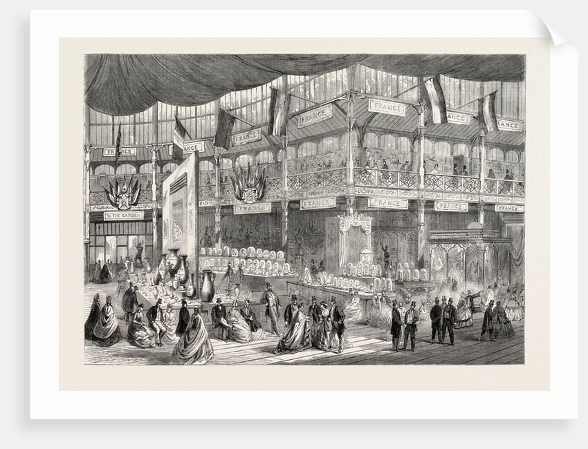 The French Court in the Dublin Exhibition, Ireland, 1865 by Anonymous