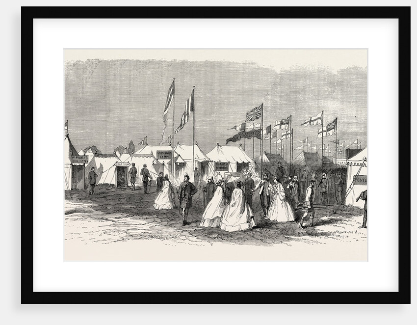 The Volunteer Camp Wimbledon: Windmill Street, UK, 1865 by Anonymous
