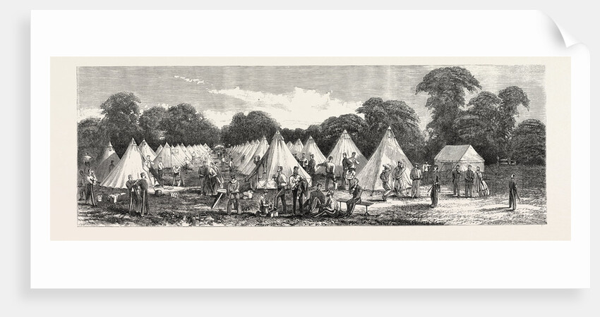 The Volunteer Artillery Camp at Shoeburyness, UK, 1865 by Anonymous