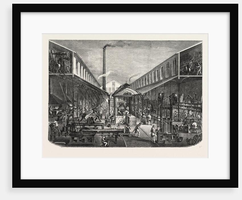 French Workshops; Messrs. F. Abbey and Company's Tool and Machine Manufactory, Paris, France, 1865 by Anonymous