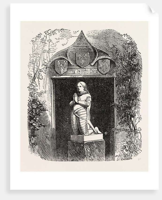 Statue of Joan of Arc, Jean D'Arc, Before Her House at Domremy, Domremy-La-Pucelle, France, 1865 by Anonymous