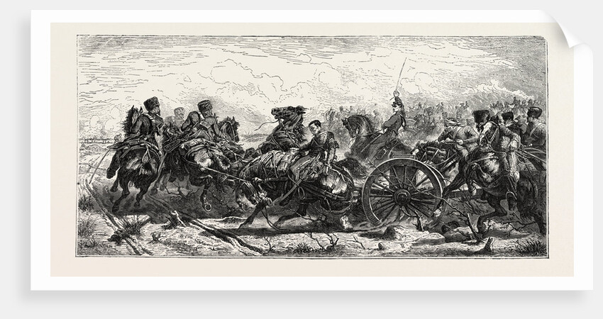 Charge of Artillery of the French Guard in the Battle of Traktir During the Crimean War by Anonymous