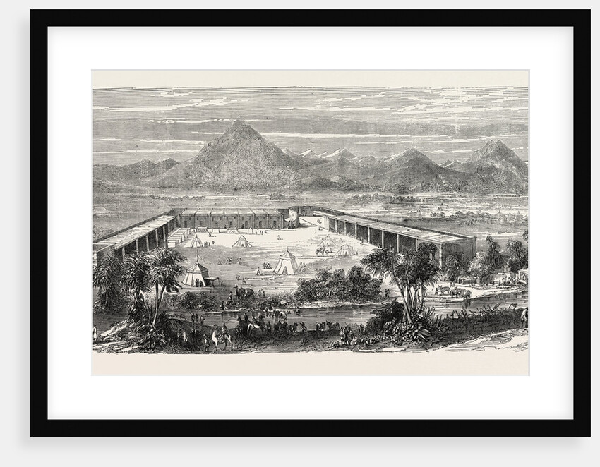 The French in Abyssinia: View of the French Encampment at Kouffith, 1865 by Anonymous