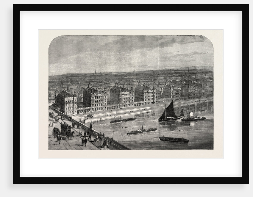 The New St. Thomas's Hospital, London, 1865 by Anonymous