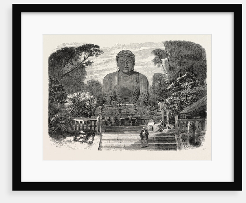 The Daiboutz, a Bronze Colossal Statue on the Site of the Old Capital of the Tycoons, Japan, 1865 by Anonymous