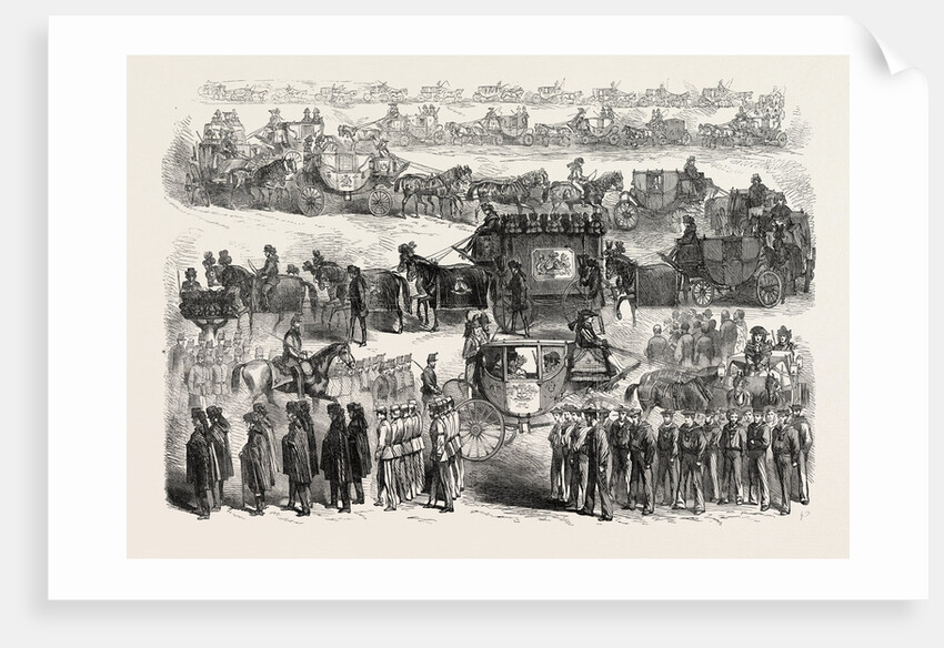 Funeral of Lord Palmerston: The Procession from Cambridge House to Westminster Abbey, London, 1865 by Anonymous