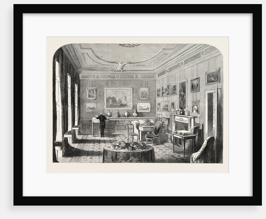 Lord Palmerston's Study at Broadlands, UK, 1865 by Anonymous
