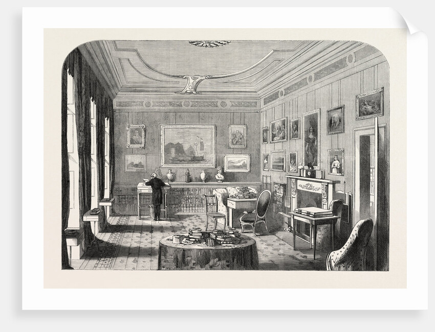 Lord Palmerston's Study at Broadlands, UK, 1865 by Anonymous