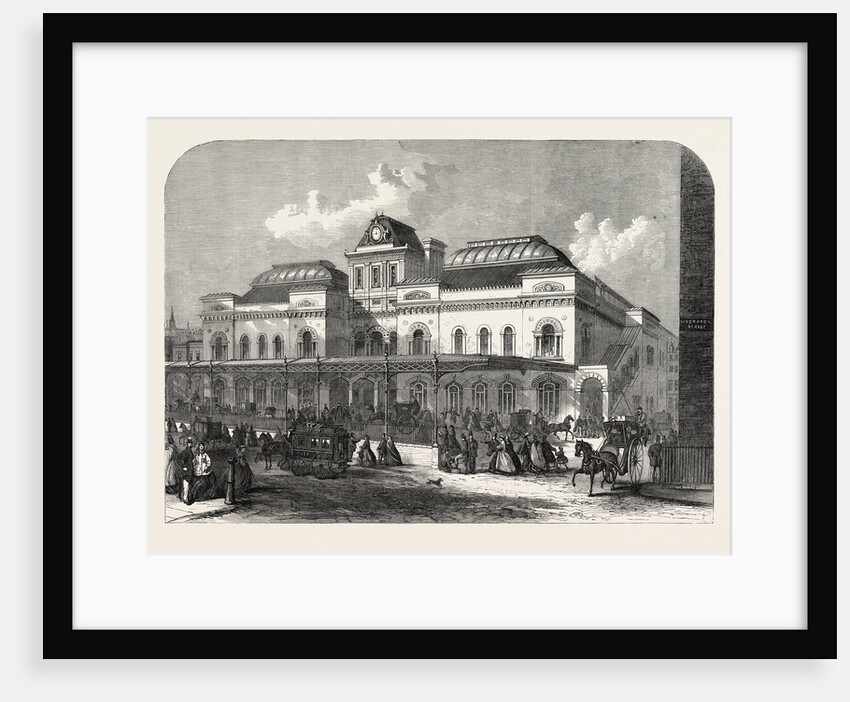 The City Terminus, in Liverpool Street, of the North London Railway, London, 1865 by Anonymous