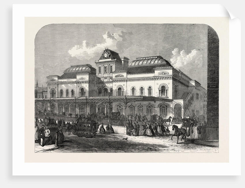 The City Terminus, in Liverpool Street, of the North London Railway, London, 1865 by Anonymous