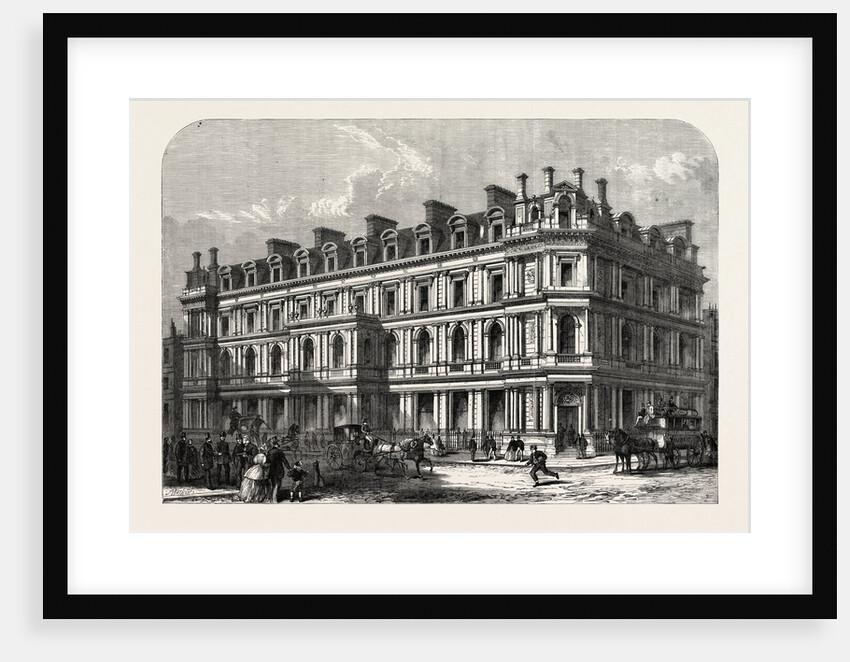 The New Union Bank Buildings, Carey Street and Chancery Lane, London, 1865 by Anonymous