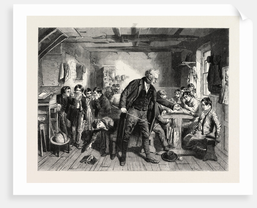 The Village School from the Painting by W.H. Knight in the Exhibition of the Royal Academy, UK, 1857 by Anonymous