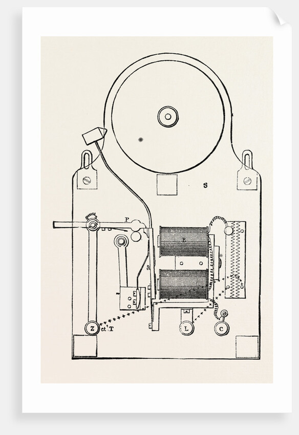 Railway Apparatus at the Paris Electrical Exhibition: Electric Alarm, France, 1882 by Anonymous