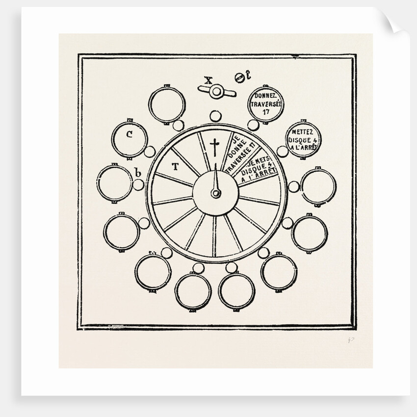 Railway Apparatus at the Paris Electrical Exhibition: Guggemos's Correspondence Apparatus, External View, France, 1882 by Anonymous