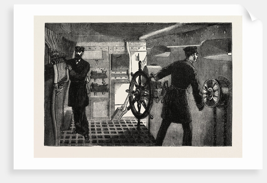 The New War Ship of the British Navy, H.M.S. Inflexible: The Conning Tower (Forward) Containing the Armor Cross, 1882 by Anonymous