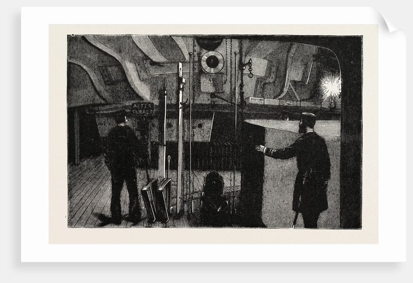 The New War Ship of the British Navy, H.M.S. Inflexible: The Turret below the Deck, Showing the Method of Loading the Guns, 1882 by Anonymous