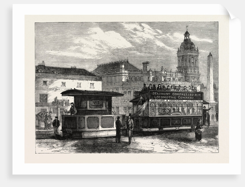 The Beaumont Improved Compressed Air Locomotive for Street Railways, 1882 by Anonymous