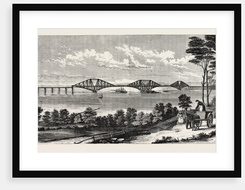 Continuous Steel Girder Bridge to Cross the Firth of Forth, UK, 1882 by Anonymous