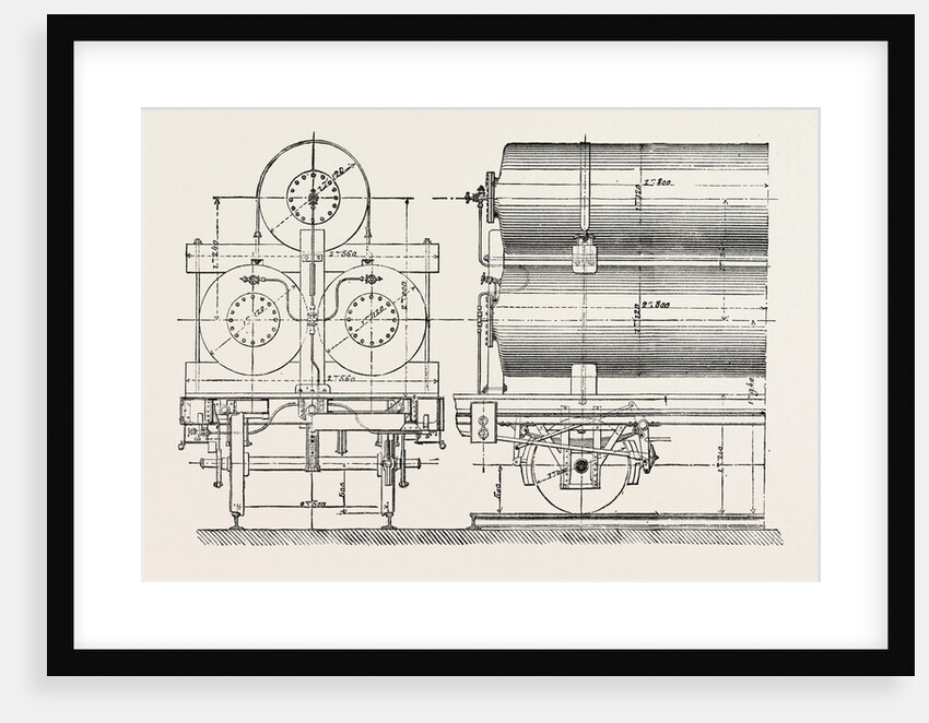 Compressed Oil Gas for Lighting Cars, Steamboats, and Buoys: Car Transporting Compressed Gas, 1882 by Anonymous