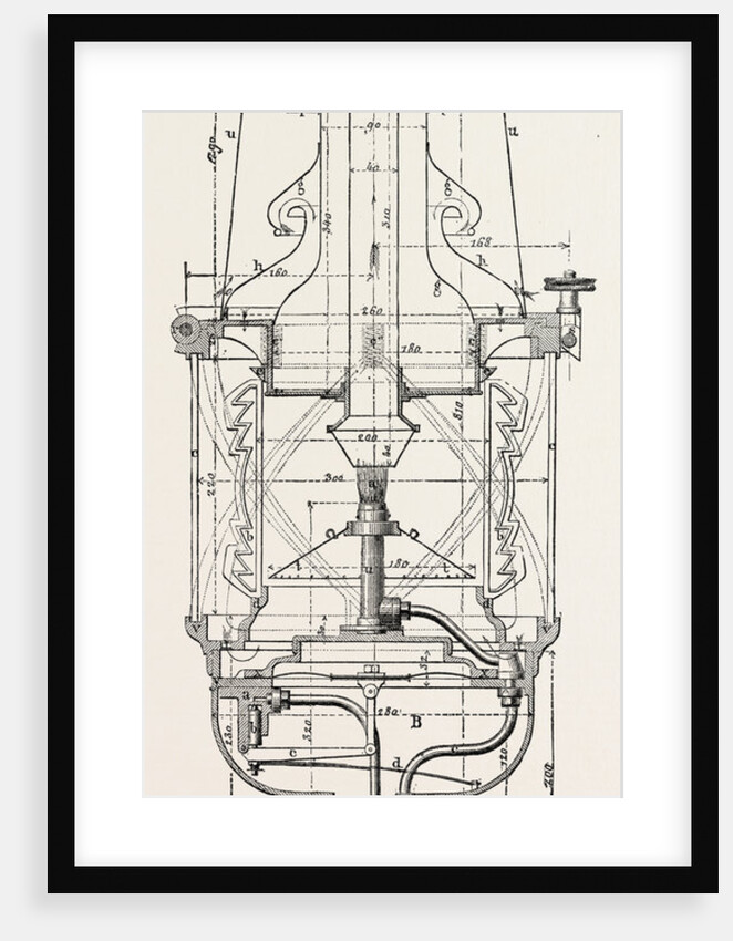 Compressed Oil Gas for Lighting Cars, Steamboats, and Buoys: Buoy Headlight, 1882 by Anonymous