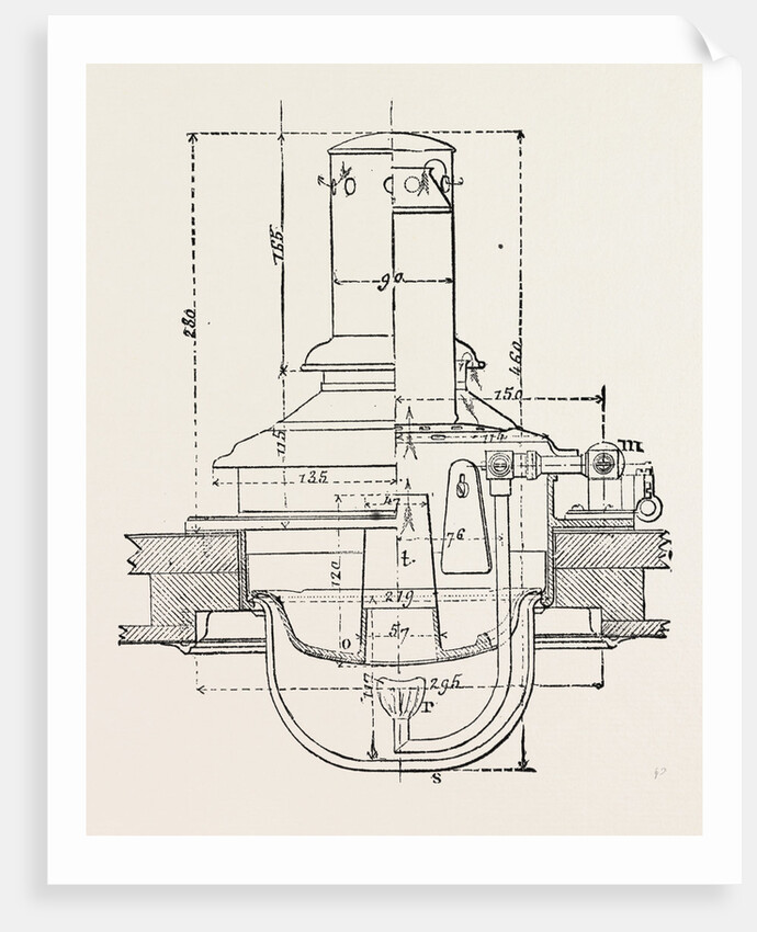 Compressed Oil Gas for Lighting Cars, Steamboats, and Buoys: Car Lamp, 1882 by Anonymous