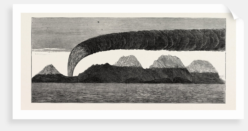 The Eruption on Mount Hecla, Iceland, Tin Fjeld by Anonymous