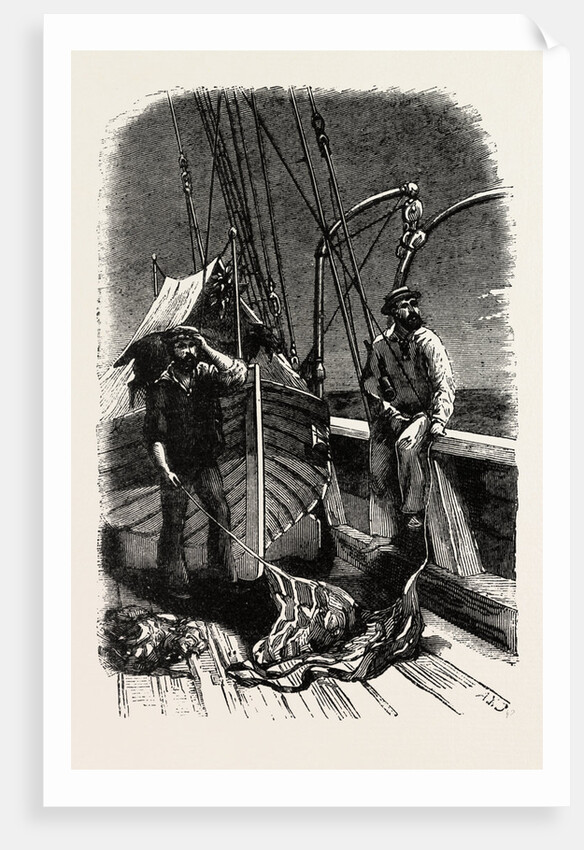Conversation at Sea, Vessel, Sailor, Sailors, Maritime by Anonymous