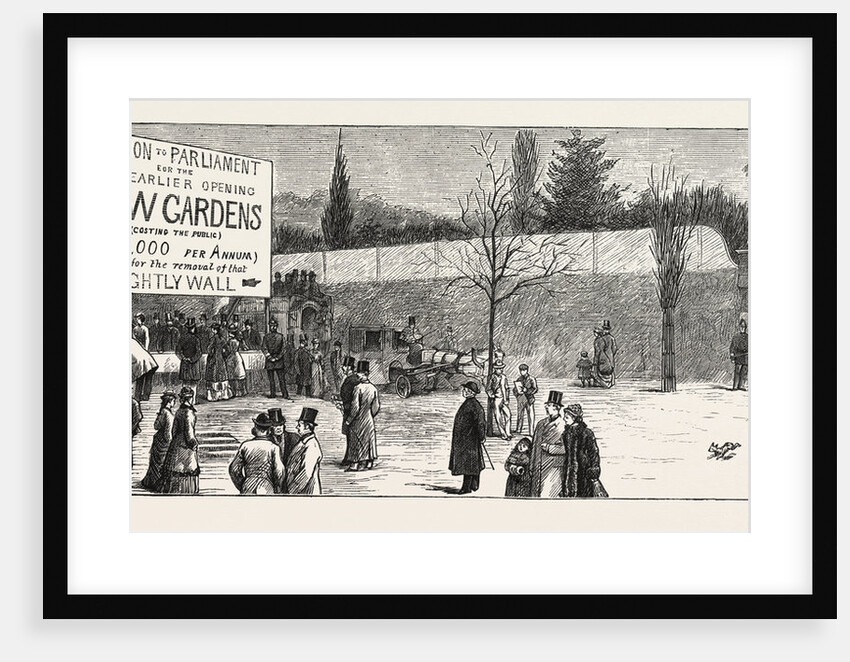 The Earlier Opening of Kew Gardens — Scene on Easter Monday Outside Cumberland Gate by Anonymous