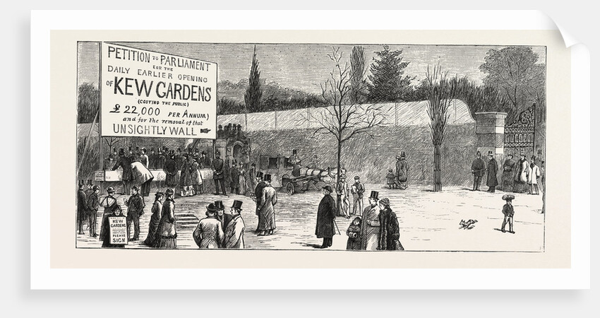 The Earlier Opening of Kew Gardens — Scene on Easter Monday Outside Cumberland Gate by Anonymous