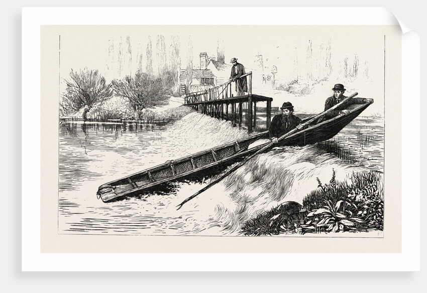 Shooting a Weir, a Sketch on the Thames above Richmond by Anonymous