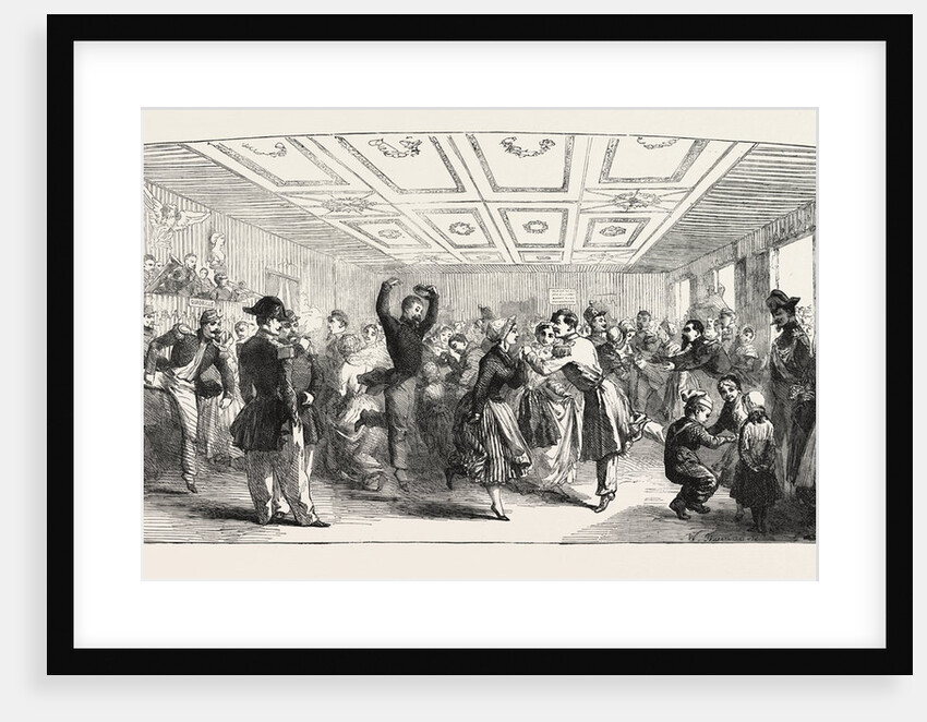 Ball at the Camp, Boulogne, France, 1856 by Anonymous
