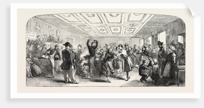 Ball at the Camp, Boulogne, France, 1856 by Anonymous