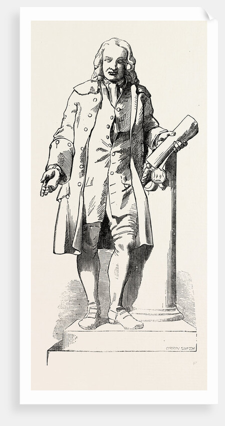 Statue of Captain Coram at the Foundling Hospital, London, 1856 by Anonymous