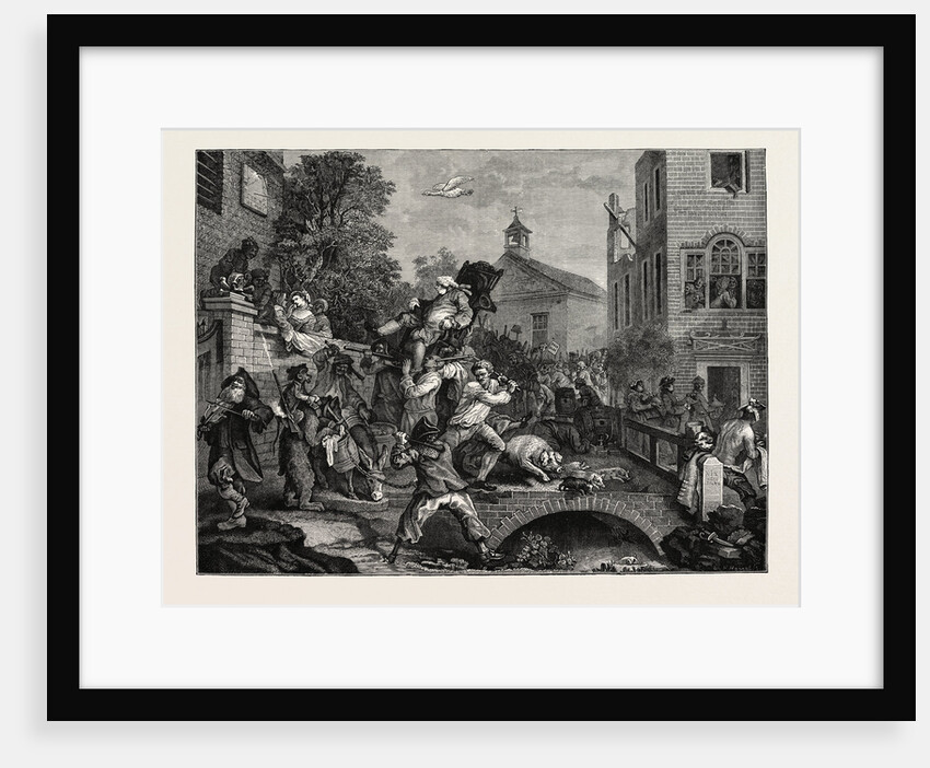 A Parliamentary Election the Eighteenth Century: Chairing a Member by Anonymous