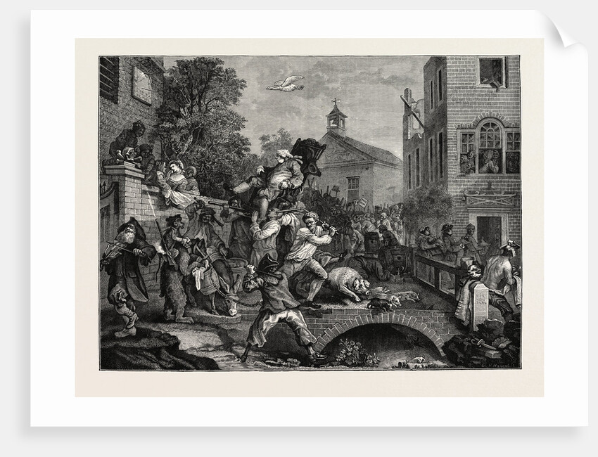 A Parliamentary Election the Eighteenth Century: Chairing a Member by Anonymous