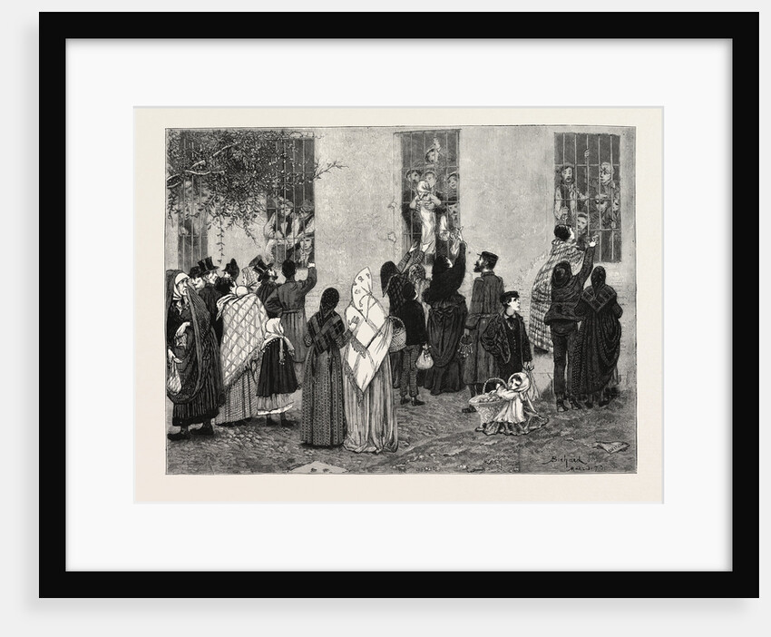The Civil War in Spain: Visiting Carlist Prisoners in the Military Prison of San Francisco, 1873 by Anonymous