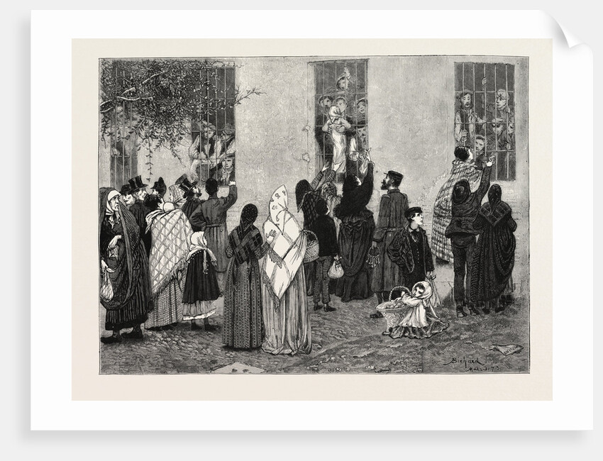 The Civil War in Spain: Visiting Carlist Prisoners in the Military Prison of San Francisco, 1873 by Anonymous