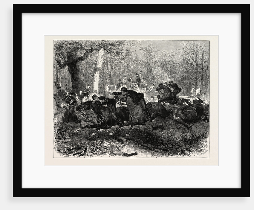 Rallie-Papier a Paper Chase on Horseback in France, 1873 by Anonymous