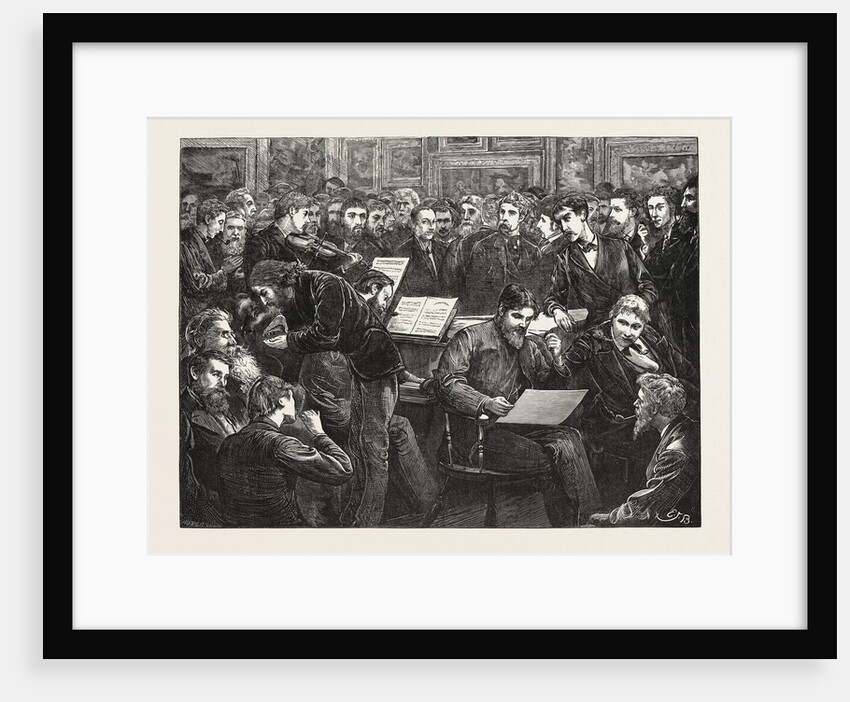 An Artists' Soiree: A Sketch at the Hogarth Club, UK, 1873 by Anonymous